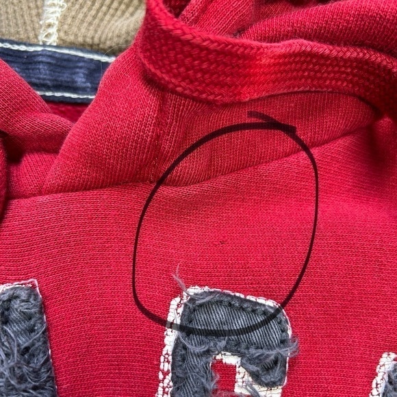 American Eagle Hoodie Mens Large Sweatshirt Spellout Y2K Style Preppy Outerwear - Picture 5 of 5